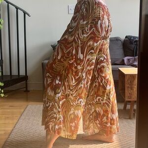 Vintage stretchy wide leg summer pants